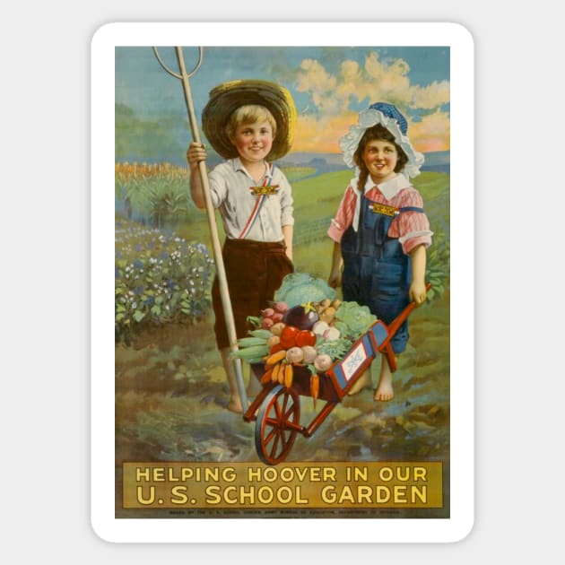 Helping Hoover in our U.S. school garden. Sticker by truthtopower